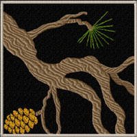 Pine Branch Quilt Motifs/Blocks Machine Embroidery Designs