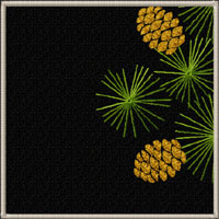 Pine Branch Quilt Motifs/Blocks Machine Embroidery Designs