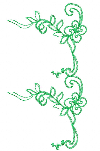 4Hobbycom Machine Embroidery Designs Flowers Rose and Borders