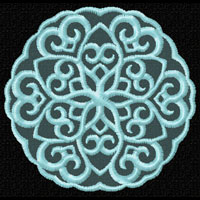 Lacy Snowflakes 12 Machine Embroidery Designs set 4x4