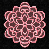 Lacy Snowflakes 12 Machine Embroidery Designs set 4x4