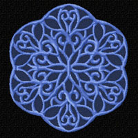 Lacy SnowflakeMachine Embroidery Designs