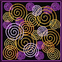 Spiral Quilt blocks 16 Machine Embroidery Designs set 4x4