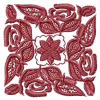 Roses Motifs  Quilt Blocks Machine Embroidery Designs