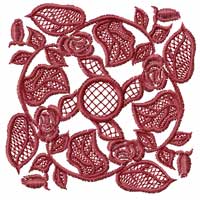 Roses Motifs  Quilt Blocks Machine Embroidery Designs
