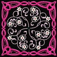 Flowers Motifs Quilt Blocks Machine Embroidery Designs