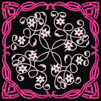Flowers Motifs Quilt Blocks Machine Embroidery Designs