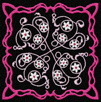 Flowers Motifs 9 Quilt Blocks Machine Embroidery Designs 4x4