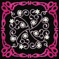 Flowers Motifs Quilt Blocks Machine Embroidery Designs