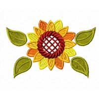 Free Sunflower Machine Embroidery Design