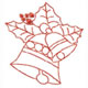 Bells And Holly Machine Embroidery Designs