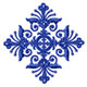 Blue Ornaments Machine Embroidery Designs