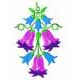 Bluebells Flowers Machine Embroidery Designs set