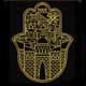 Gold Lacy Hamsa Machine Embroidery Designs