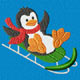 Penguin Machine Embroidery Designs set 5x7