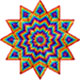 Rainbow Stars  Machine Embroidery Desgns