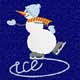 Christmas Motif: Snowman Machine Embroidery Designs set