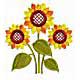 Sunflowers Machine Embroidery Designs set