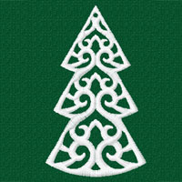 Spruce Tree Machine Embroidery design