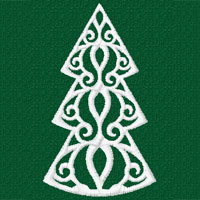 12 Lacy Spruce Trees Machine Embroidery Designs