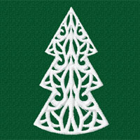 Spruce Tree Machine Embroidery design