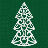 Spruce Tree Machine Embroidery design