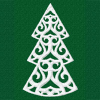 Spruce Tree Machine Embroidery design