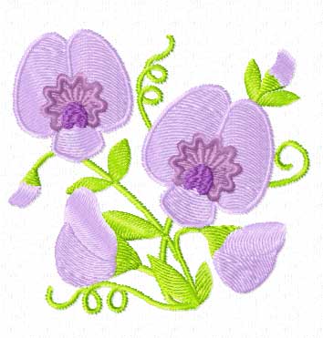 Free Embroidery Designs - Free Hearts &amp; Flowers Applique Set
